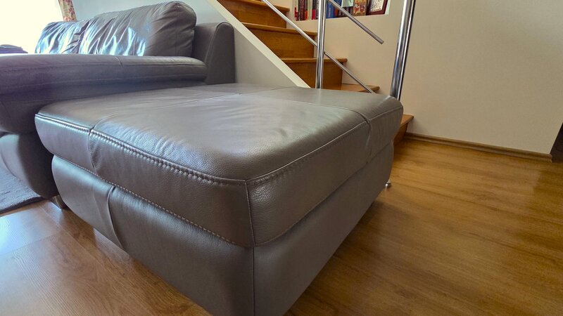 Set canapele Kika 3+2+1+1 piele naturala taupe